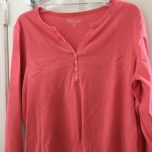 FINAL MARKDOWN Ladies’ Basic Editions Henley-style Tee (1X)